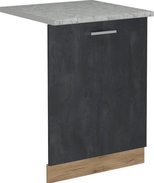 Čelní panel myčky Vicco R-Line Černý beton 60 cm s pracovní deskou, Model 55096
