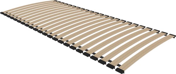 Rám postele s 23 pružinovými lamelami FLEX 200x90