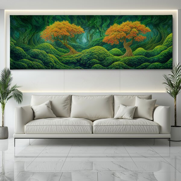Obraz na plátně - Strom života Zrzaví bratři FeelHappy.cz Velikost obrazu (šířka x výška): 60 x 20 cm