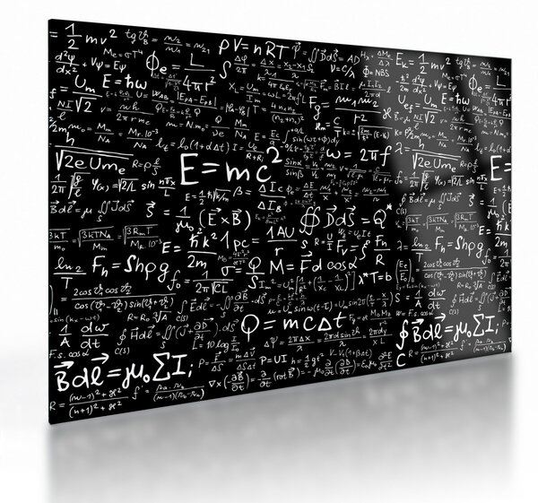 Skleněný obraz - Matematika (70x50 cm)
