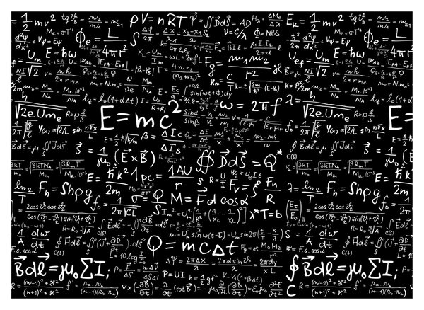 Skleněný obraz - Matematika (70x50 cm)