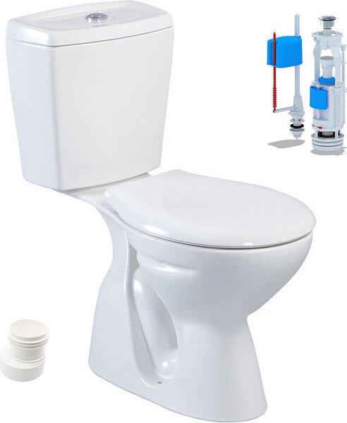 Podlahové WC s keramickou splachovací nádržkou Taharet WC sedátko s měkkým zavíráním Toaletní WC Svislá podlaha