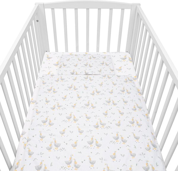 Bavlněný set do postýlky s výplní New Baby Husičky 90x120cm