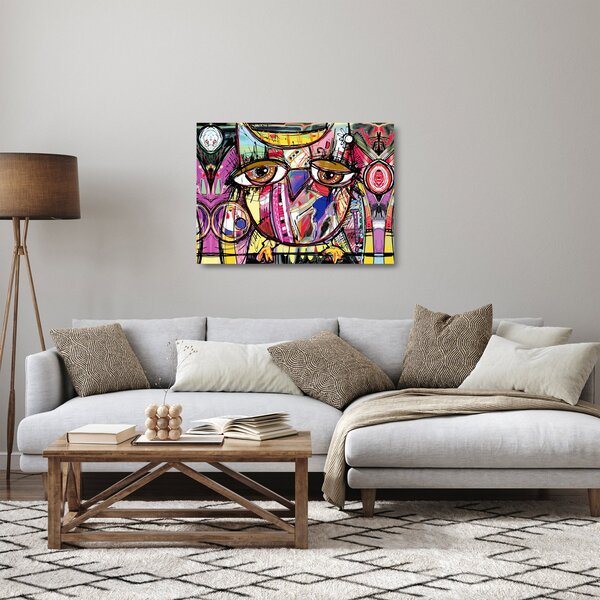 Skleněný obraz - Street art - sova (70x50 cm)