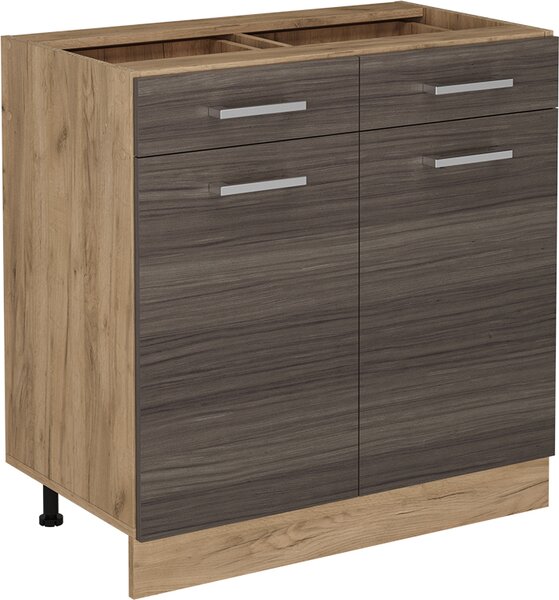 Spodní skříňka kuchyňské linky Vicco R-Line Ušlechtilá šedá 80 cm bez pracovní desky, Model 54087