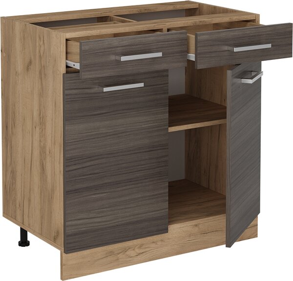 Spodní skříňka kuchyňské linky Vicco R-Line Ušlechtilá šedá 80 cm bez pracovní desky, Model 54087