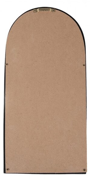 Zrcadlo v okrasném černo-zlatém rámu Dieneke – 15x31 cm
