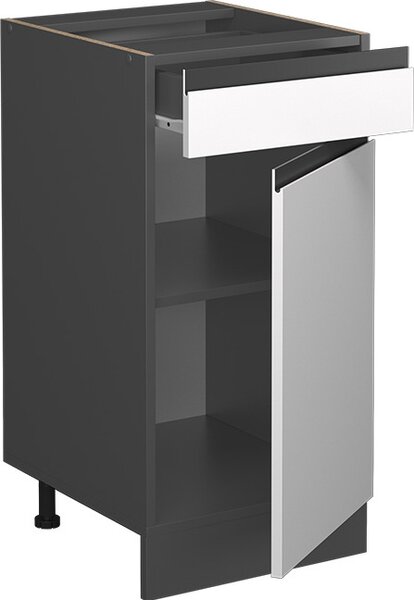 Spodní skříňka kuchyňské linky Vicco R-Line Bílá 40 cm Tvar J, bez pracovní desky, Model 39713
