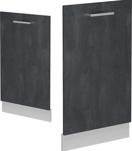 Čelní panel myčky Vicco R-Line Černý beton 45 cm bez pracovní desky, Model 54525