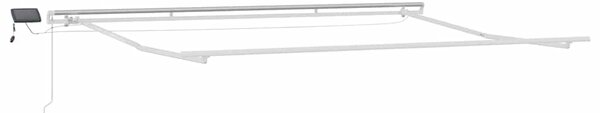 Ručně zatahovací markýza s LED burgundská 400 x 300 cm 3214974