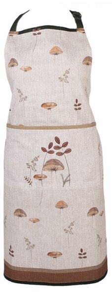 Bavlněná kuchyňská zástěra s podzimním motivem přírody a houbiček Little Fall Jewels – 70x85 cm