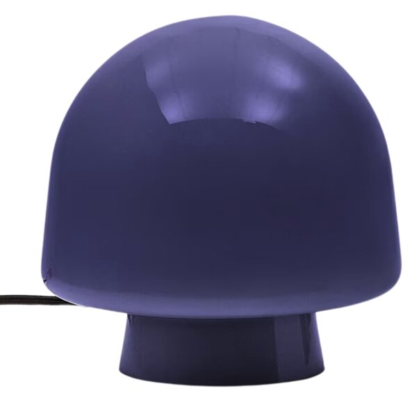 Modrá skleněná stolní lampa Kave Home Reig