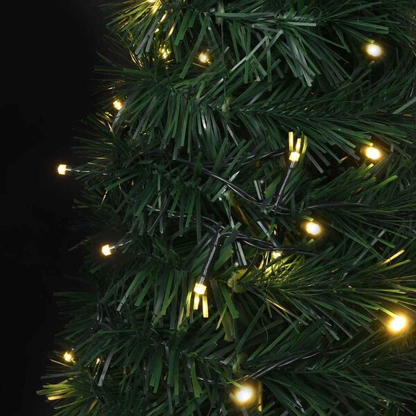 Pop-up umělý vánoční stromek s LED osvětlením zelený 210 cm 321525