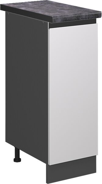 Lékárničková skříňka Vicco R-Line Bílá 30 cm , PD Antracit, Model 45449