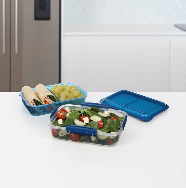Sistema Dělený svačinový box To Go LunchStack Rectangle 1,8 l, modrá