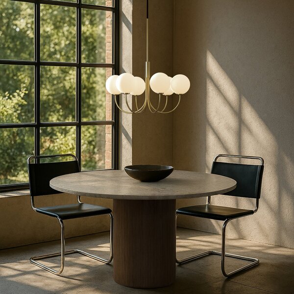 Lustry Herstal, BALLON, stmívatelné, Zlatá / mosazná, Obývací pokoj, Kov, Design