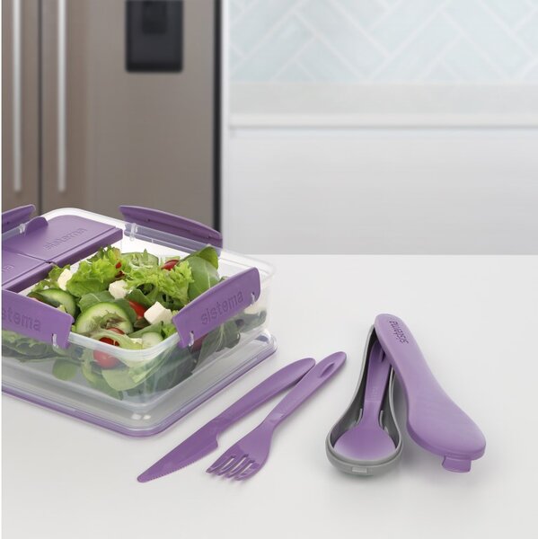 Sistema Příbor To Go Cutlery Set, fialová
