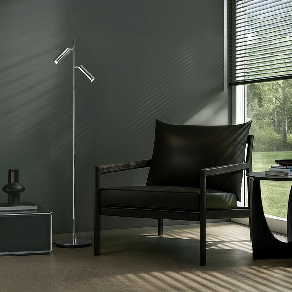 Stojací Lampa Herstal, PIPELINE, Metalická, Obývací pokoj, Kov, Moderní