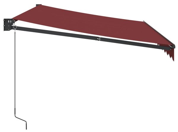 Ručně zatahovací markýza burgundská 350 x 250 cm 3215299