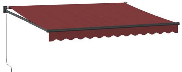 Ručně zatahovací markýza burgundská 350 x 250 cm 3215299