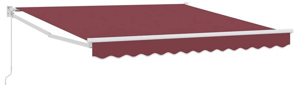 Ručně zatahovací markýza burgundská 300 x 250 cm 3215293