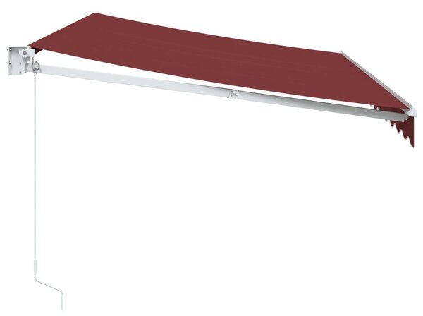 Ručně zatahovací markýza burgundská 350 x 250 cm 3215294