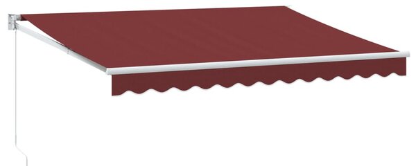 Ručně zatahovací markýza burgundská 350 x 250 cm 3215294