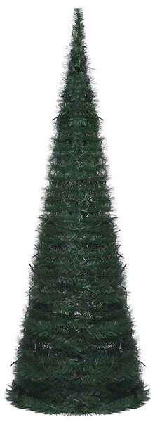 Pop-up umělý vánoční stromek s LED osvětlením zelený 180 cm 321524