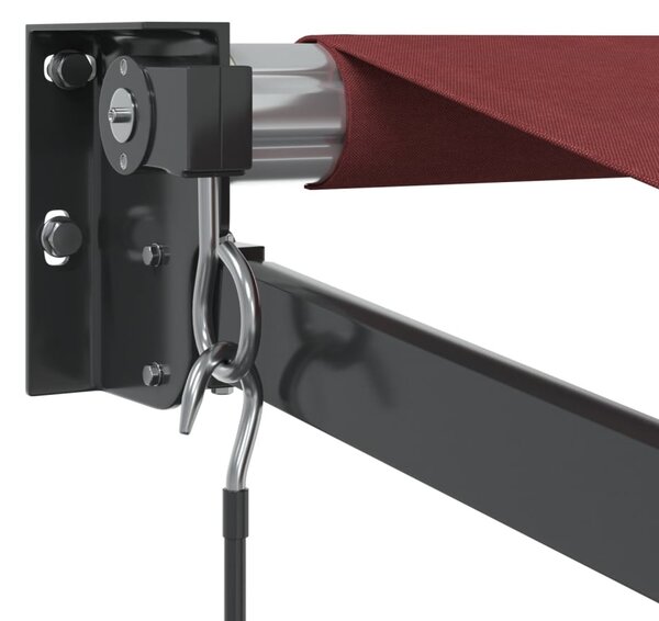 Ručně zatahovací markýza burgundská 350 x 250 cm 3215299
