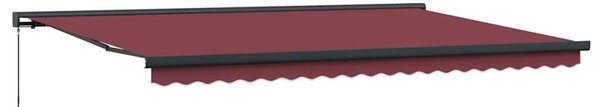 Automatická zatahovací markýza burgundská 300 x 250 cm 3215323