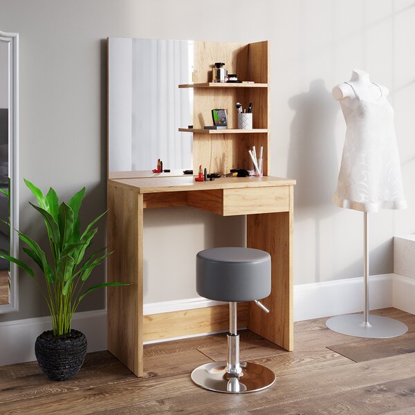 Stolička Vicco Design Šedá 33.5 x 67 cm pro toaletní stolek, Model 28611