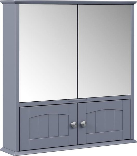 Koupelnová zrcadlová skříňka Vicco Bianco Šedá 56 x 58 cm, Model 57407