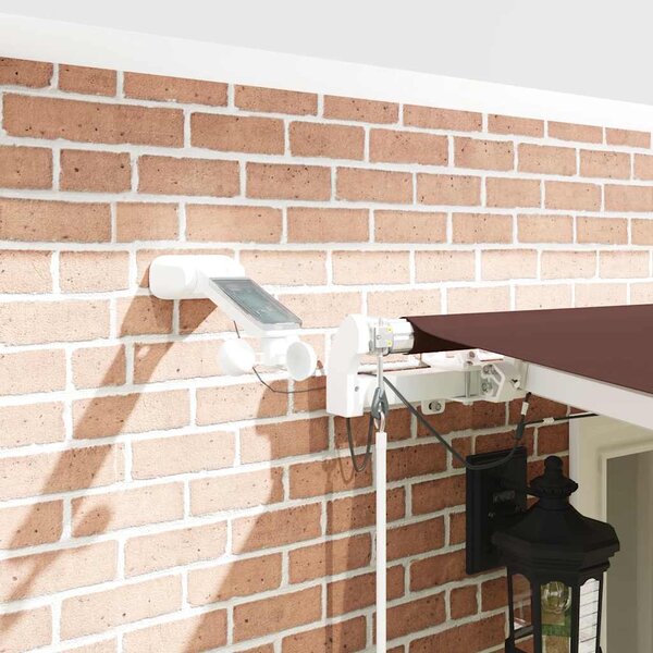 Automatická zatahovací markýza s LED hnědá 600 x 300 cm 3215386