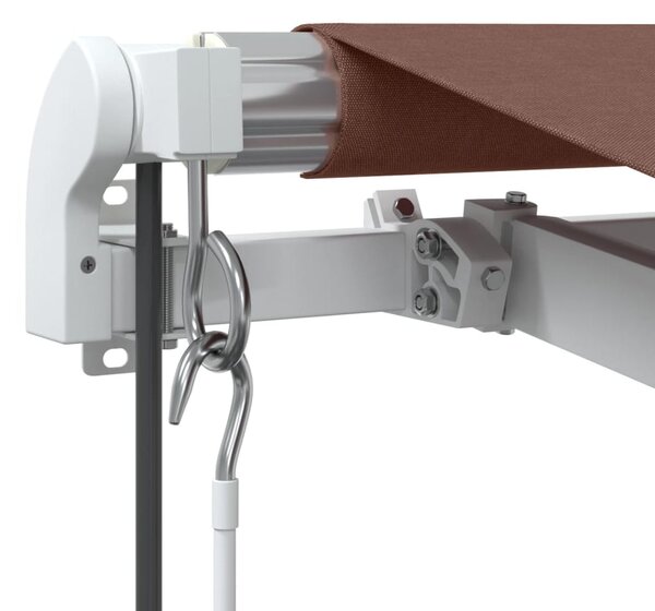 Automatická zatahovací markýza hnědá 500 x 350 cm 3215397