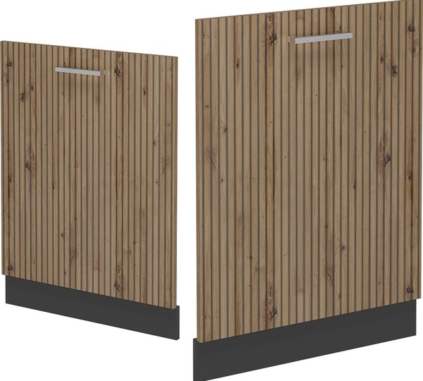 Čelní panel myčky Vicco R-Line Řemeslný dub 60 cm bez pracovní desky, Model 54624