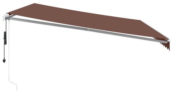Automatická zatahovací markýza hnědá 500 x 350 cm 3215397