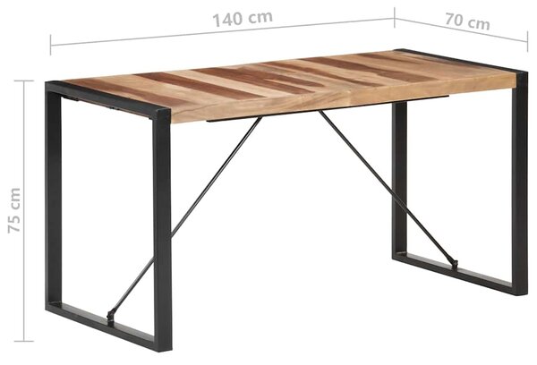 Jídelní stůl 140 x 70 x 75 cm masivní dřevo 321540