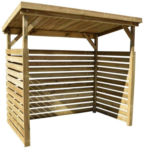 Dřevník 260 x 130 x 204 cm, borovicové dřevo, přírodní WEKA 663