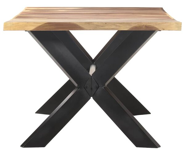 Jídelní stůl 200x100x75 cm masiv s medovou povrchovou úpravou 321549