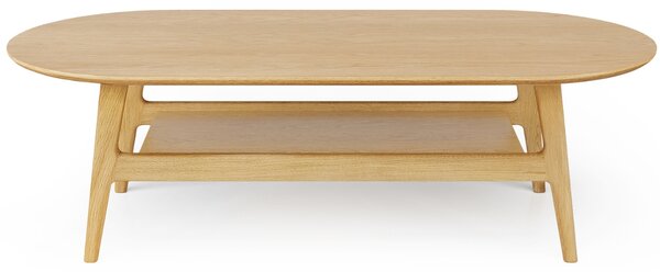 Dubový konferenční stolek Woodman Curved 130 x 60 cm
