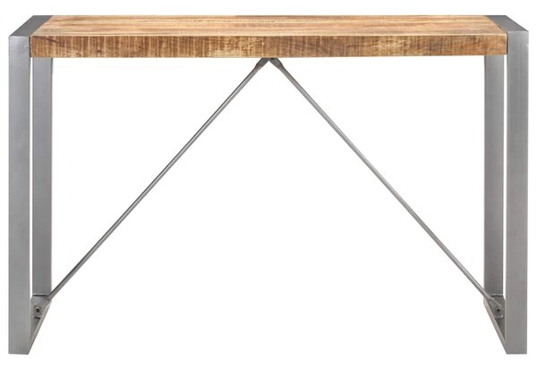 Jídelní stůl 120 x 60 x 75 cm masivní hrubé mangovníkové dřevo 321561