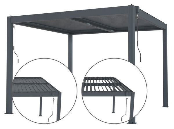 Bioklimatická pergola G21 Austin 3x3 m