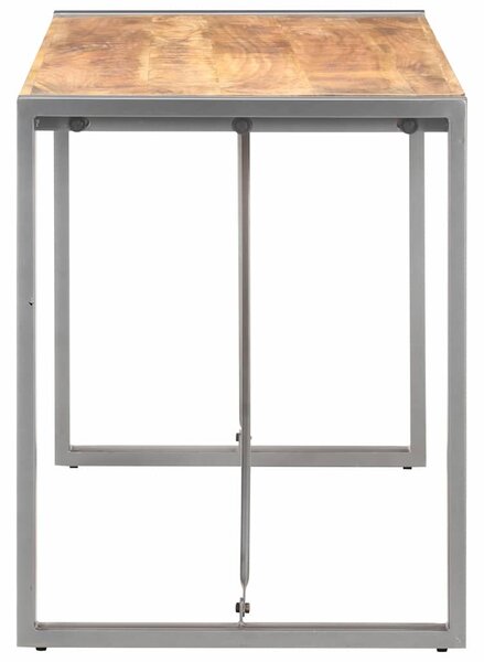 Jídelní stůl 120 x 60 x 75 cm masivní hrubé mangovníkové dřevo 321561