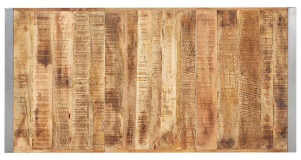 Jídelní stůl 160 x 80 x 75 cm masivní hrubé mangovníkové dřevo 321563