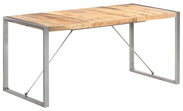 Jídelní stůl 160 x 80 x 75 cm masivní hrubé mangovníkové dřevo 321563