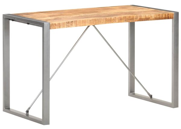 Jídelní stůl 120 x 60 x 75 cm masivní hrubé mangovníkové dřevo 321561