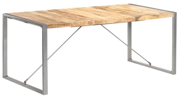 Jídelní stůl 180 x 90 x 75 cm masivní hrubé mangovníkové dřevo 321564
