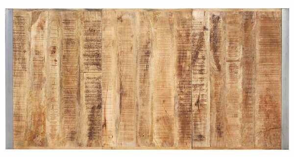 Jídelní stůl 180 x 90 x 75 cm masivní hrubé mangovníkové dřevo 321564