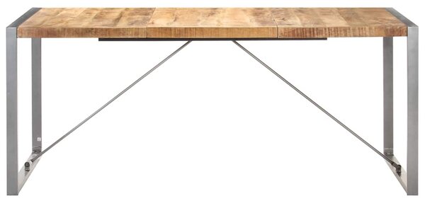 Jídelní stůl 180 x 90 x 75 cm masivní hrubé mangovníkové dřevo 321564