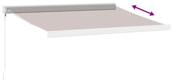 Ručně zatahovací markýza hnědá 350 x 250 cm 3215719